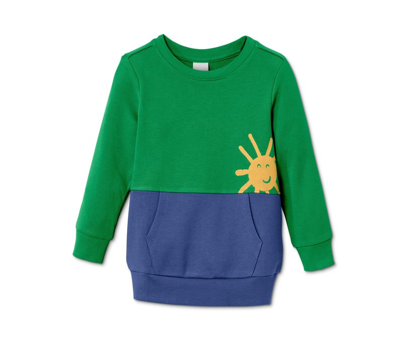 Tchibo - Sweatshirt aus Bio-Baumwolle - Jungen - Gr. 98/104 - blau/print