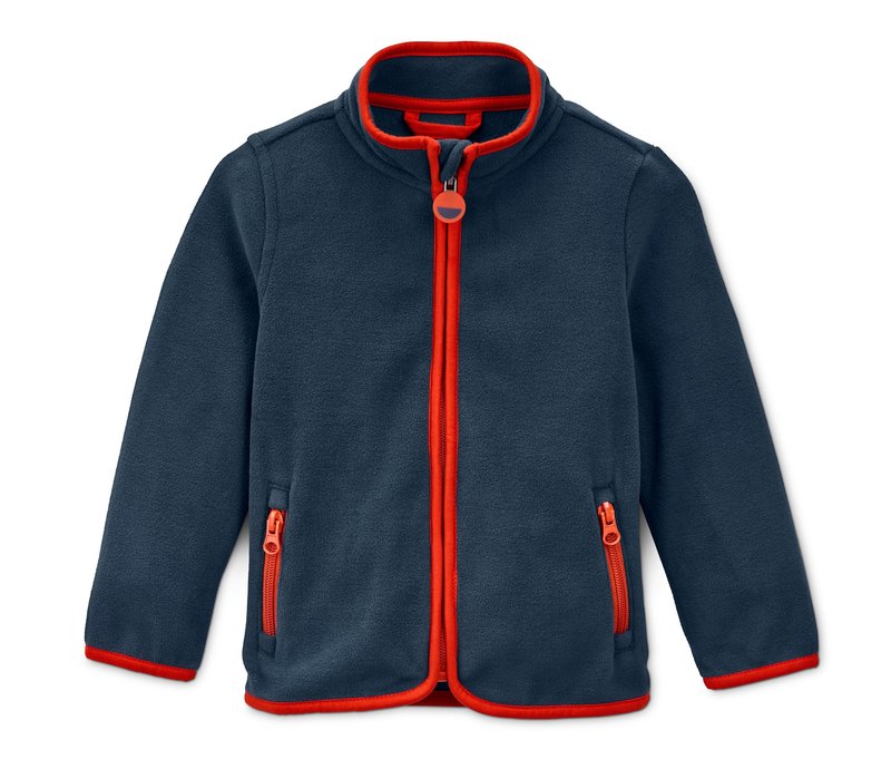 Tchibo - Fleecejacke aus recyceltem Material - Herren - Gr. 110/116 - orange