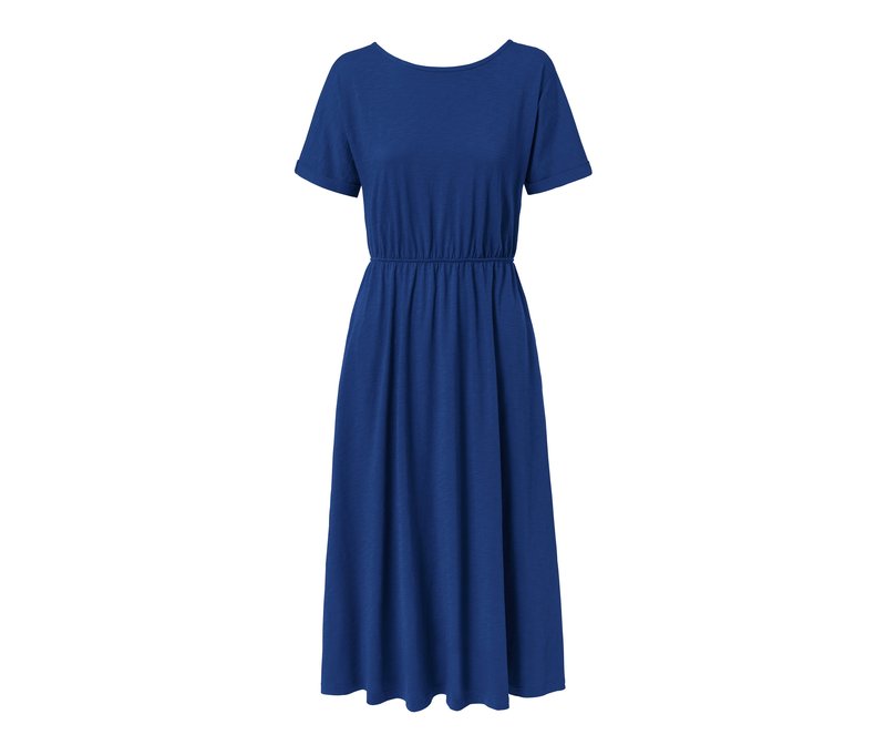 Tchibo - Jerseykleid mit Rückenausschnitt - Damen - Gr. S - blau