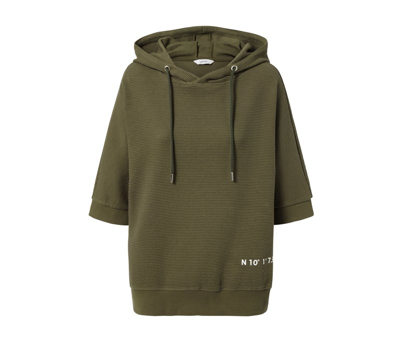 Tchibo - Kapuzensweatshirt - Damen - Gr. M - khaki/print