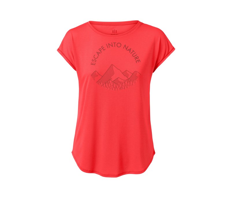 Tchibo - Motto-Funktionsshirt - Damen - Gr. XXL - rot