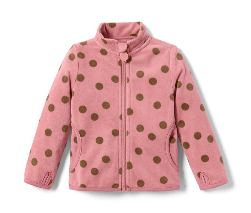 Tchibo - Fleecejacke - Mädchen - Gr. 98/104 - rosa/print