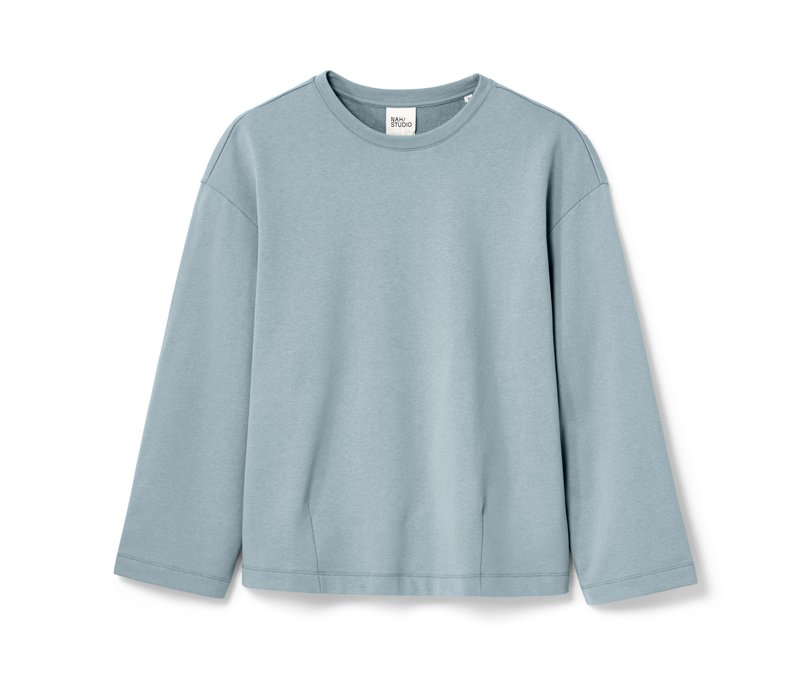 Nah/Studio Sweatshirt - Bio-Baumwolle - Gr. S - grau