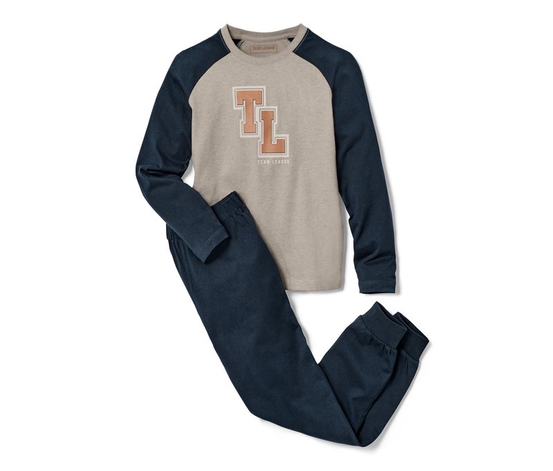 Tchibo - Pyjama - Gr. 170/176 - dunkelblau