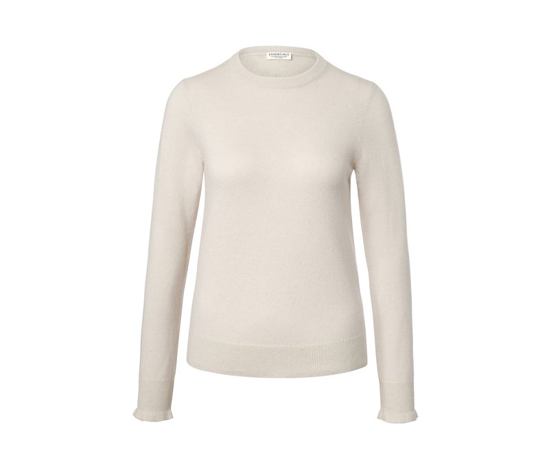 Tchibo - Feinstrickpullover mit Cashmere - Damen - Gr. L - weiß