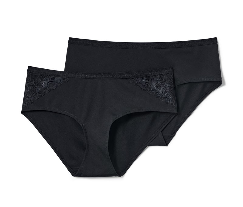 Tchibo - 2 Pantys - Damen - Gr. XL - schwarz