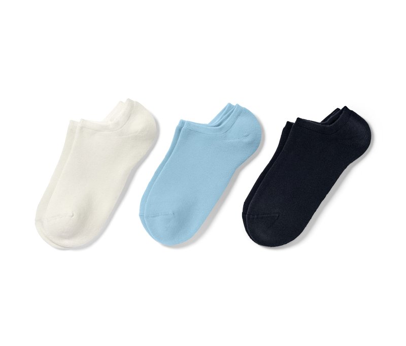 Tchibo - 3 Paar gefütterte Sneakersocken - Damen - Gr. 39-42 - dunkelblau