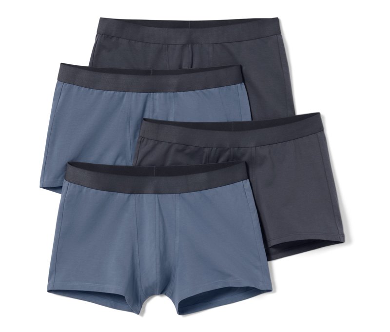 Tchibo - 4 Slipboxer - Herren - Gr. S/4 - anthrazit