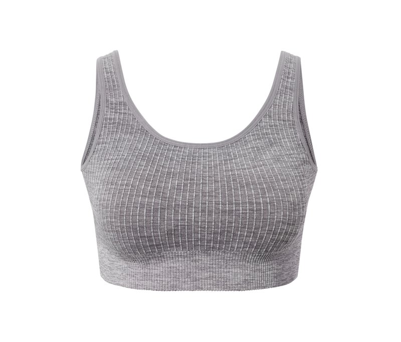 Tchibo - Seamless-Sport-Bustier - Damen - Gr. L - grau