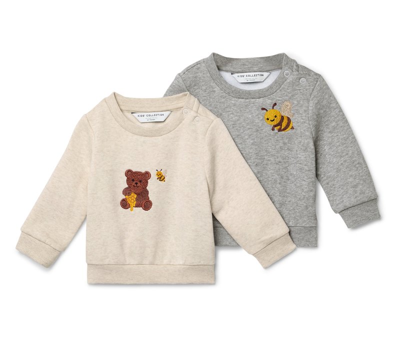Tchibo - 2 Baby-Sweatshirts by Lena Lind - Baby - Gr. 74/80 - beige