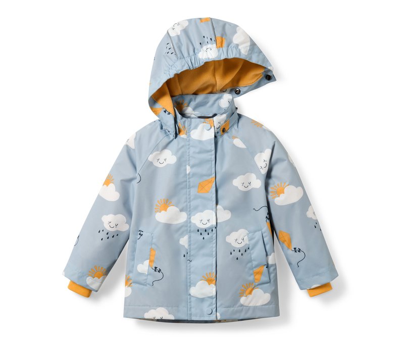 Tchibo - Kleinkind-Thermo-Regenjacke - Herren - Gr. 98/104 - hellblau/print