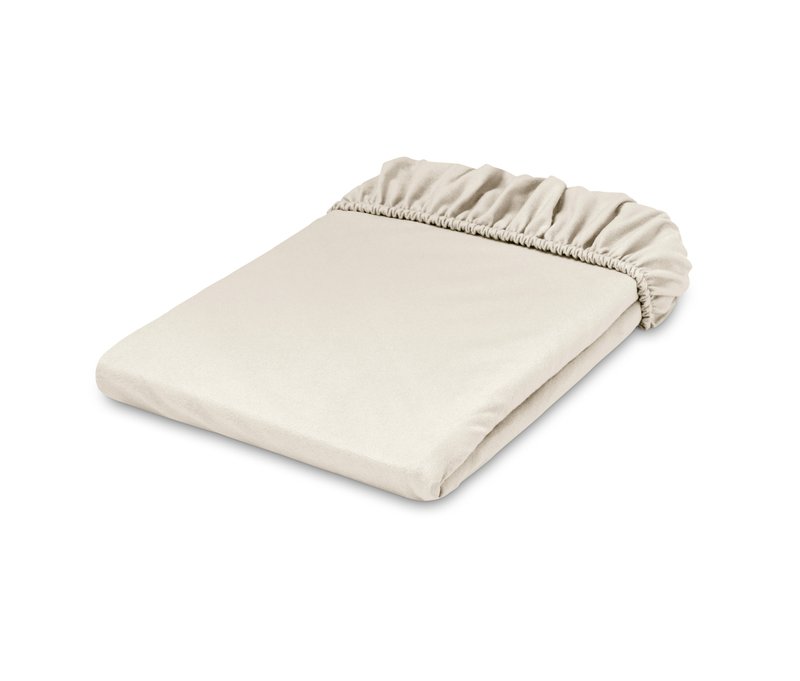 Tchibo - Biber-Spannbettlaken - weiß