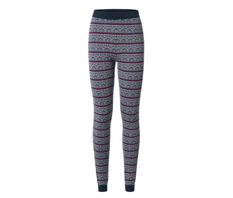 Tchibo - Norweger-Strickleggings - Damen - Gr. M - dunkelblau/jacquard