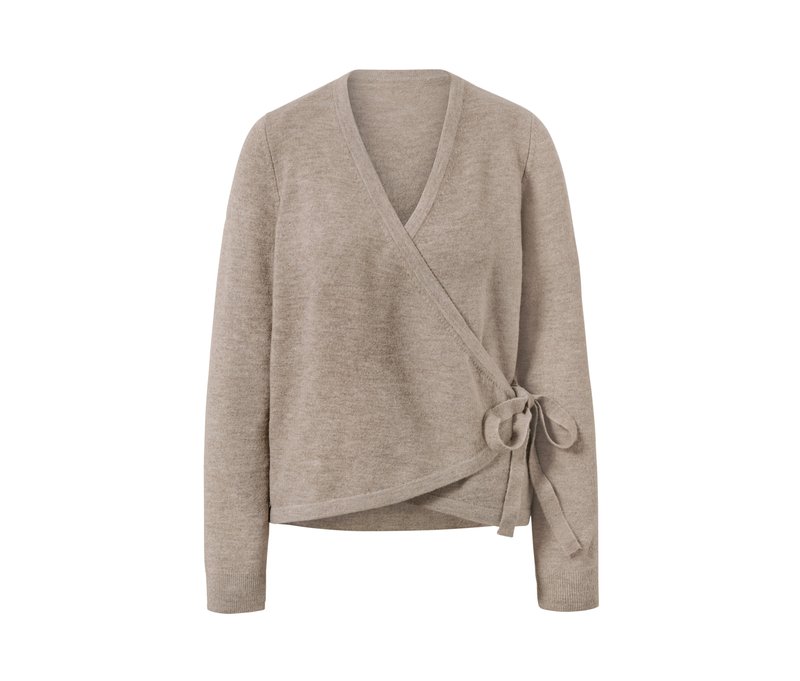 Tchibo - Lounge-Jacke aus Strick - Damen - Gr. S - beige