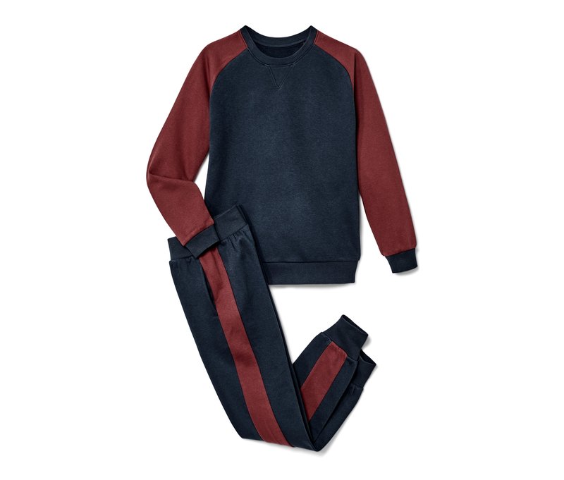 Tchibo - Kinder-Sweat-Kombi - Gr. 122/128 - dunkelblau