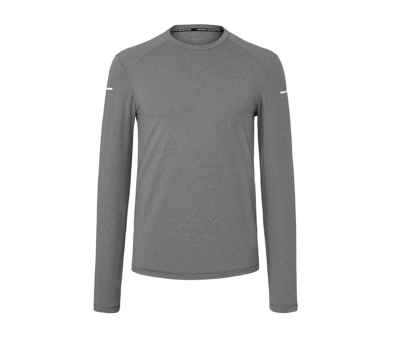Tchibo - Langarm-Funktionsshirt - Herren - Gr. M - anthrazit