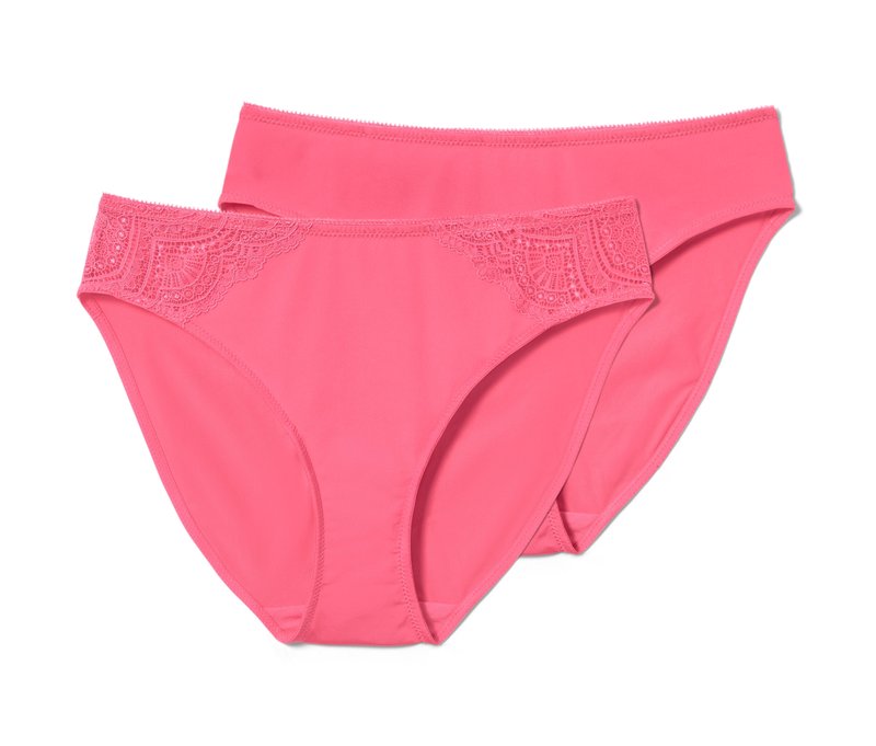 Tchibo - 2 Slips - Damen - Gr. XL - pink