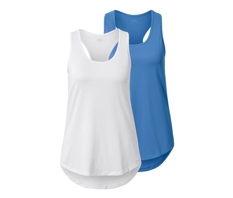 Tchibo - 2 Funktionstops - Damen - Gr. XS - blau