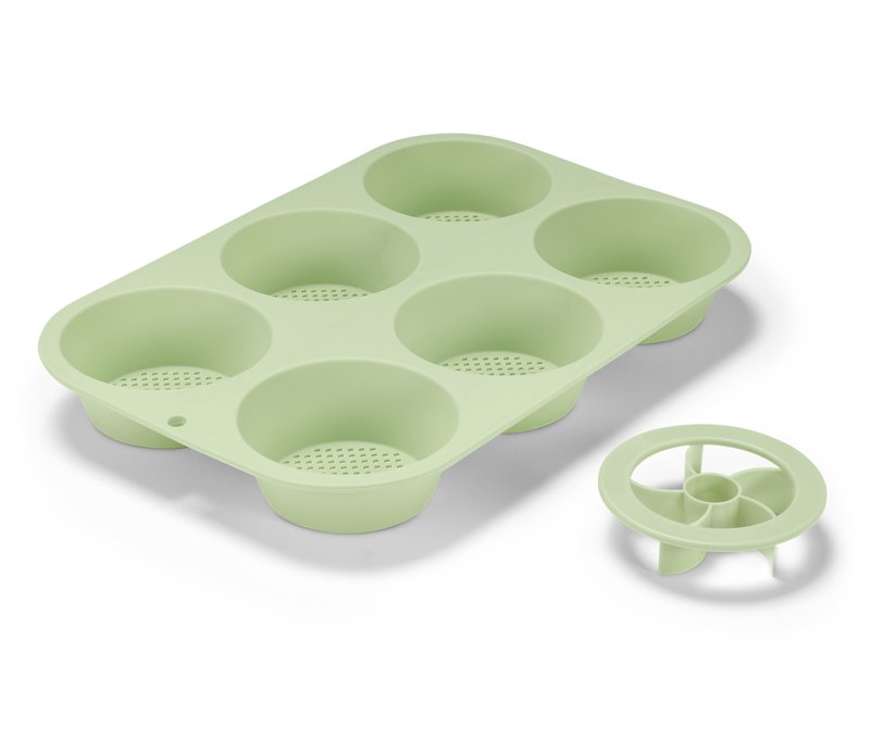 Tchibo - Perforierte Brötchenbackform - hellgrün