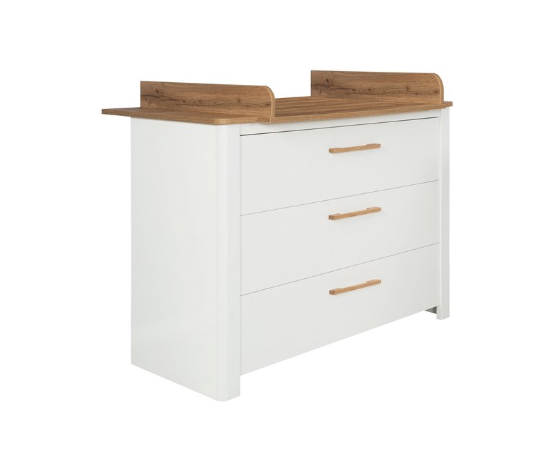 roba Wickelkommode »Ava« - 119x76x100cm - braun - Holz / Eichenholz / Holz