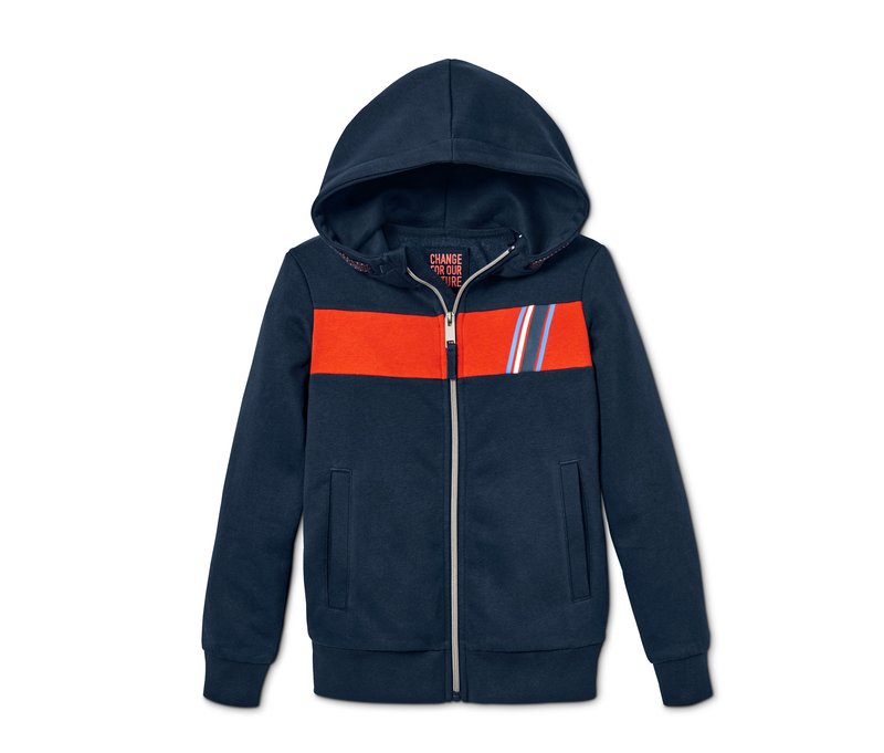 Tchibo - Sweatjacke - Jungen - Gr. 158/164 - dunkelblau/print