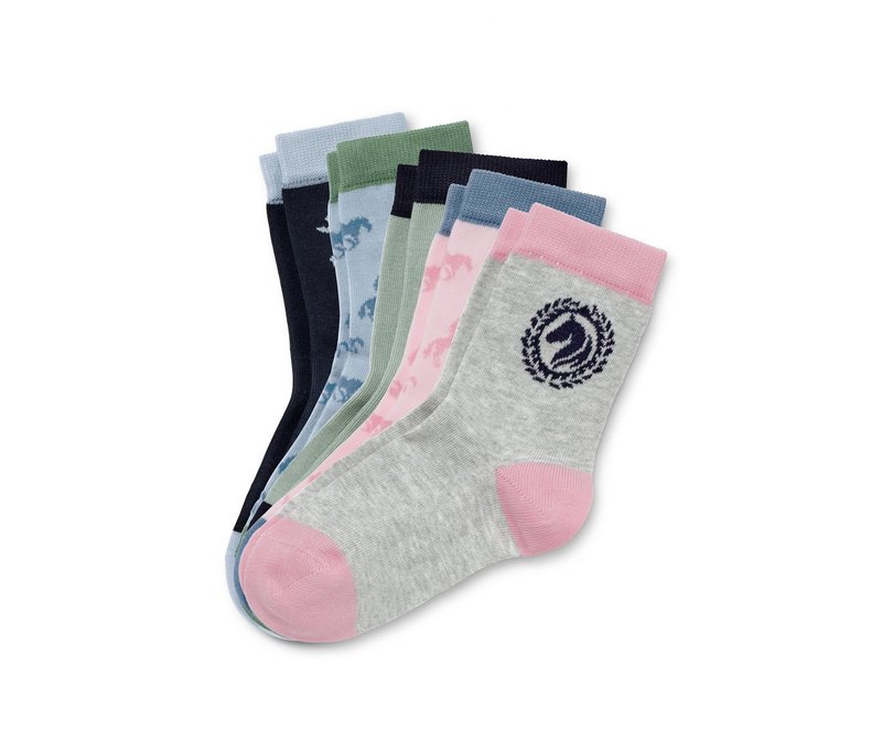 Tchibo - 5 Paar Socken aus Bio-Baumwolle - Damen - Gr. 35-38 - mehrfarbig