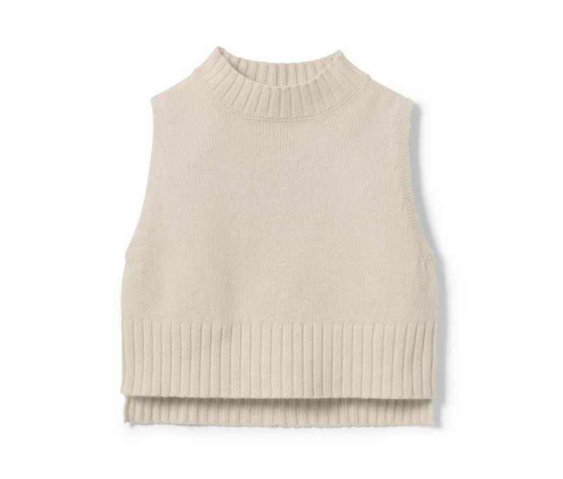 Tchibo - Strickpullunder mit RWS-zertifizierter Wolle - Mädchen - Gr. 110/116 - beige