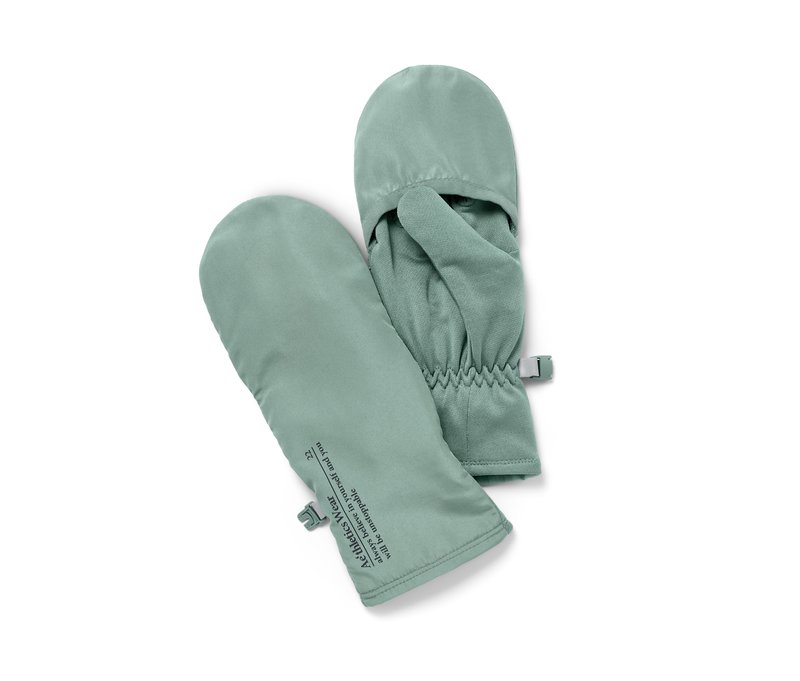 Tchibo - Klapp-Laufhandschuhe - Damen - Gr. 7,5 - dunkelgrün