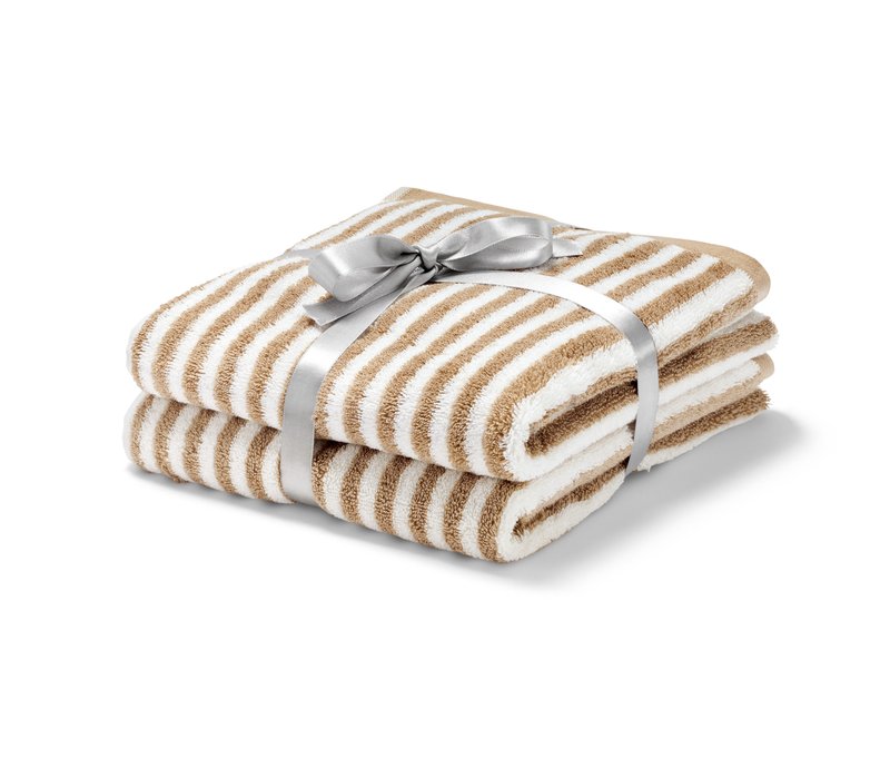 Tchibo - 2 Premium-Handtücher - weiß