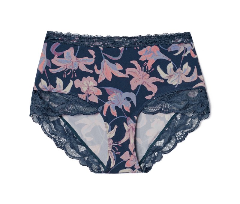 Tchibo - Highwaist-Panty - Damen - Gr. L - blau