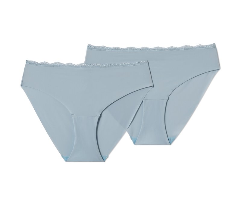 Tchibo - 2 Magic-Cut-Slips - Damen - Gr. L - hellblau