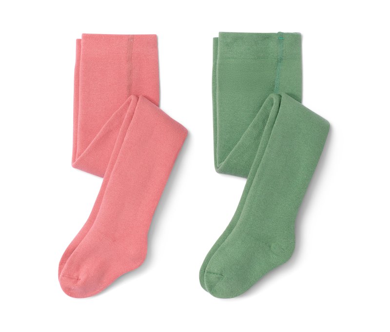 Tchibo - 2 Kleinkind-Thermostrumpfhosen - Mädchen - Gr. 122/128 - grün