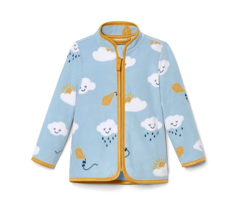 Tchibo - Kleinkind-Fleecejacke - Herren - Gr. 122/128 - hellblau/print