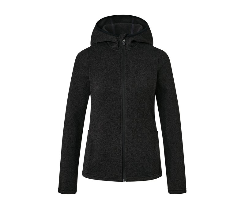 Tchibo - Strickfleece-Jacke - Damen - Gr. L - anthrazit