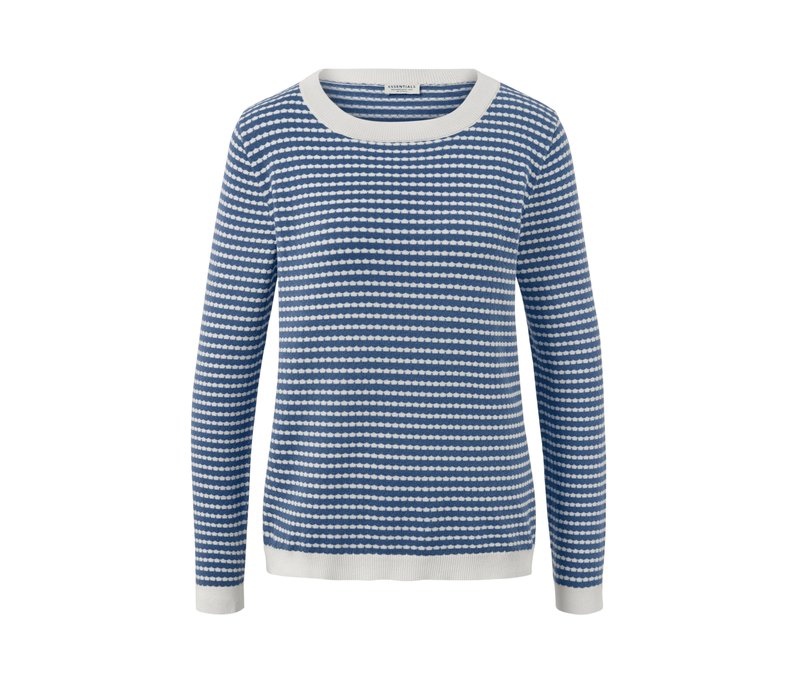 Tchibo - Gestreifter Feinstrickpullover - Damen - Gr. M - weiß
