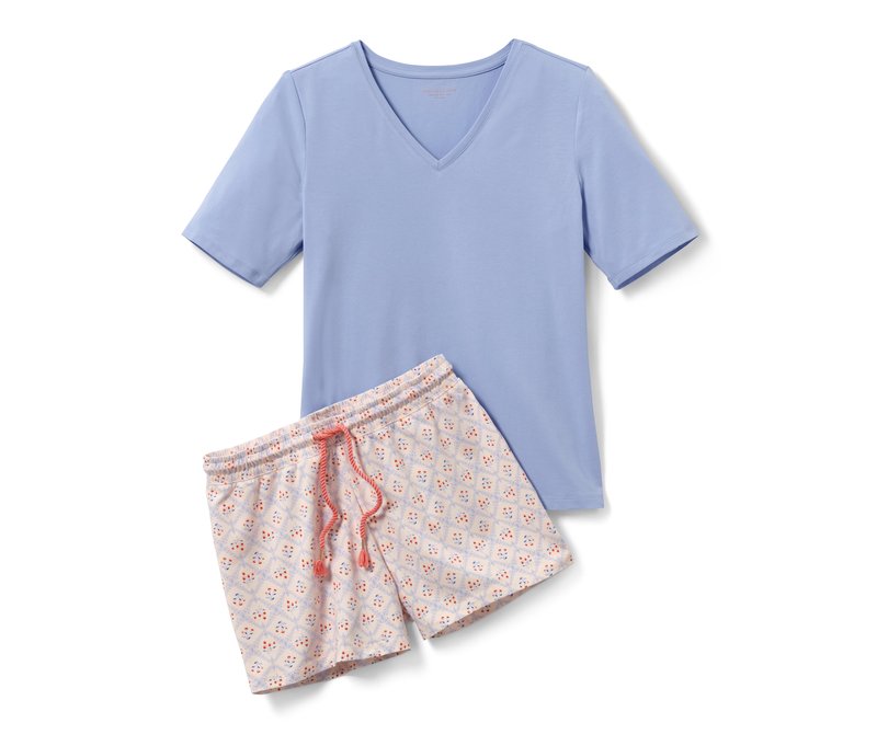 Tchibo - Shorty-Pyjama - Damen - Gr. XL - hellblau