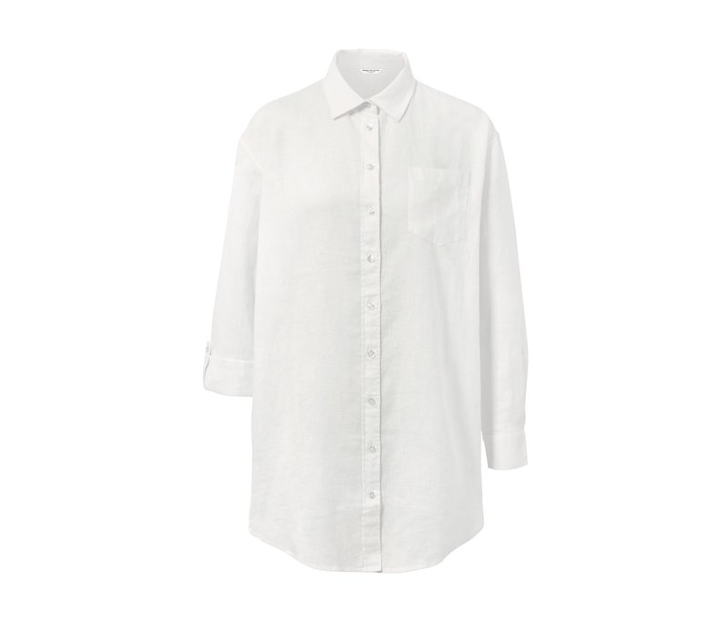 Tchibo - Leinenbluse - Damen - Gr. 46 - weiß