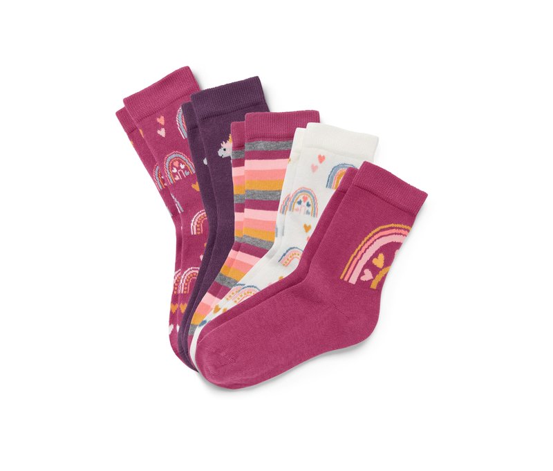 Tchibo - 5 Paar Socken - Gr. 23-26 - creme