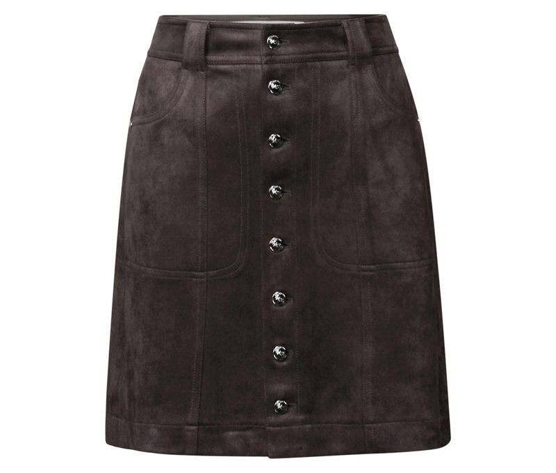 Street One Veloursrock - Damen - Gr. 36 - braun