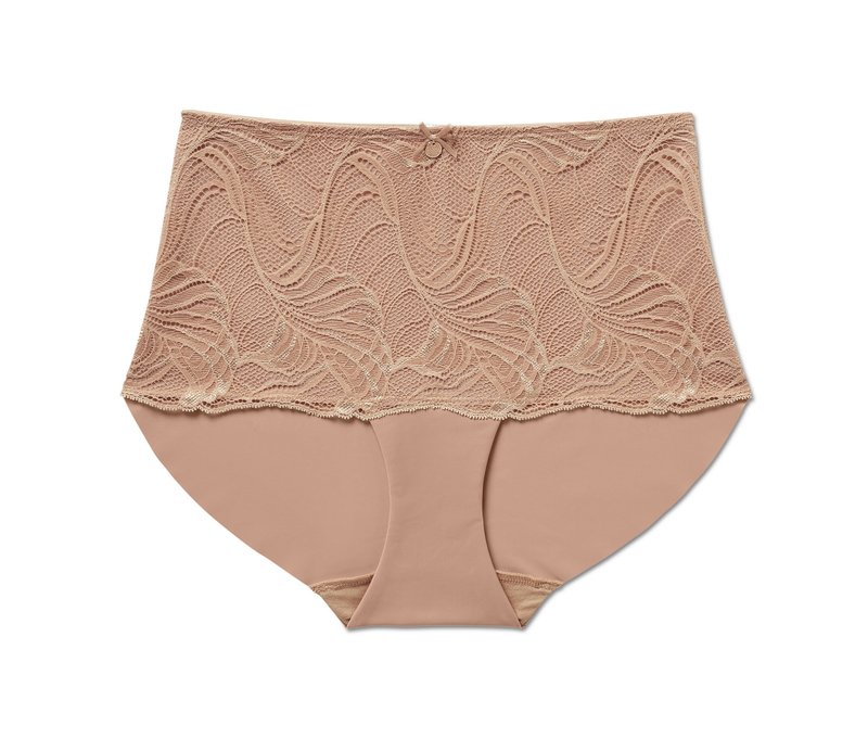 Tchibo - Highwaist-Panty »light-shaping« - Damen - Gr. L - beige