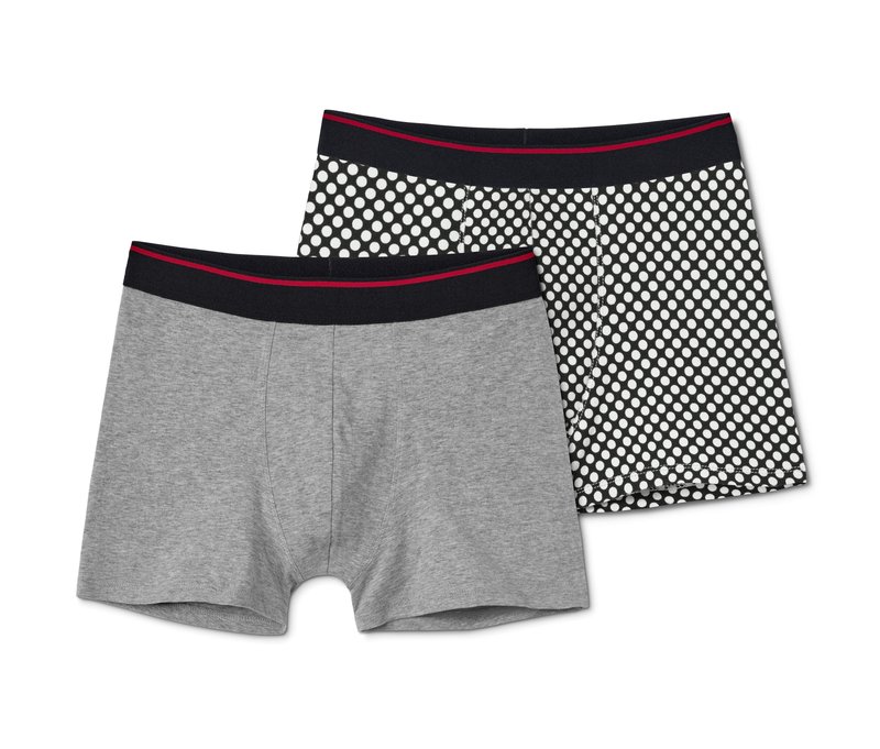 Tchibo - 2 Slipboxer - Herren - Gr. Xl/7 - schwarz/print
