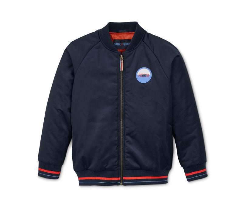 Tchibo - Bomberjacke aus recyceltem Material - Herren - Gr. 158/164 - dunkelblau