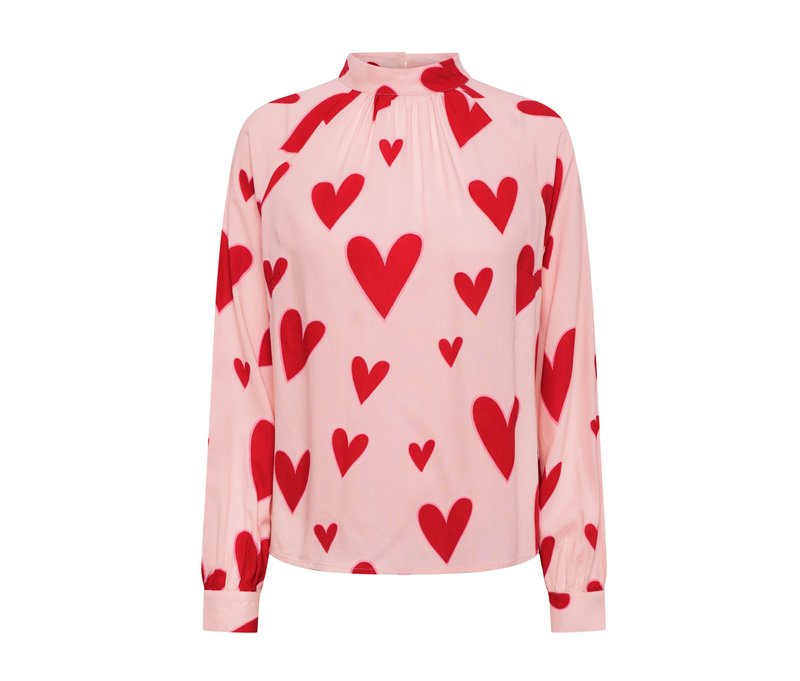 Tchibo - Bluse mit Print - Damen - Gr. 44 - rot