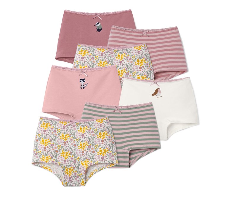 Tchibo - 7 Mädchen-Pantys - Mädchen - Gr. 98/104 - rosa