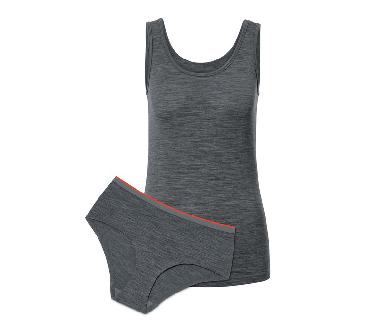 Tchibo - Funktionsunterwäsche mit Merinowolle - Damen - Gr. XS - grau