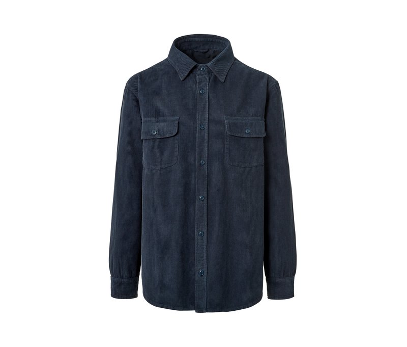 Tchibo - Cord-Hemdjacke - Herren - Gr. XL - blau