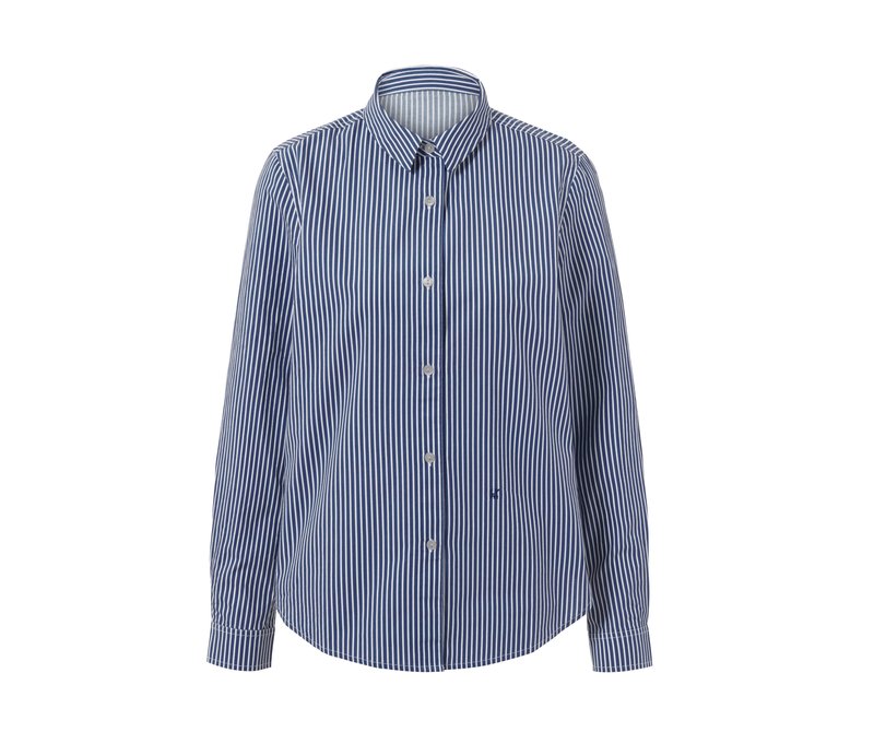 Tchibo - Hemdbluse - Damen - Gr. 48 - weiß/gestreift