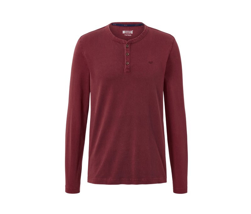 Tchibo - Henley »Mustang« - Herren - Gr. L - rot