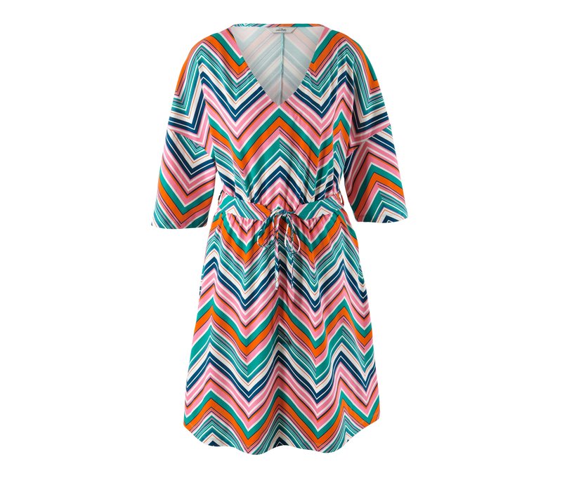 Tchibo - Bedrucktes Jerseykleid - Damen - Gr. M - mehrfarbig