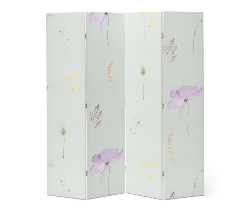 Tchibo - Paravent mit floralem Muster - mehrfarbig